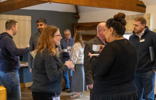 Members of the Your Business Matters Rutland & Stamford group networking over lunch at Rutland Water Golf Club.